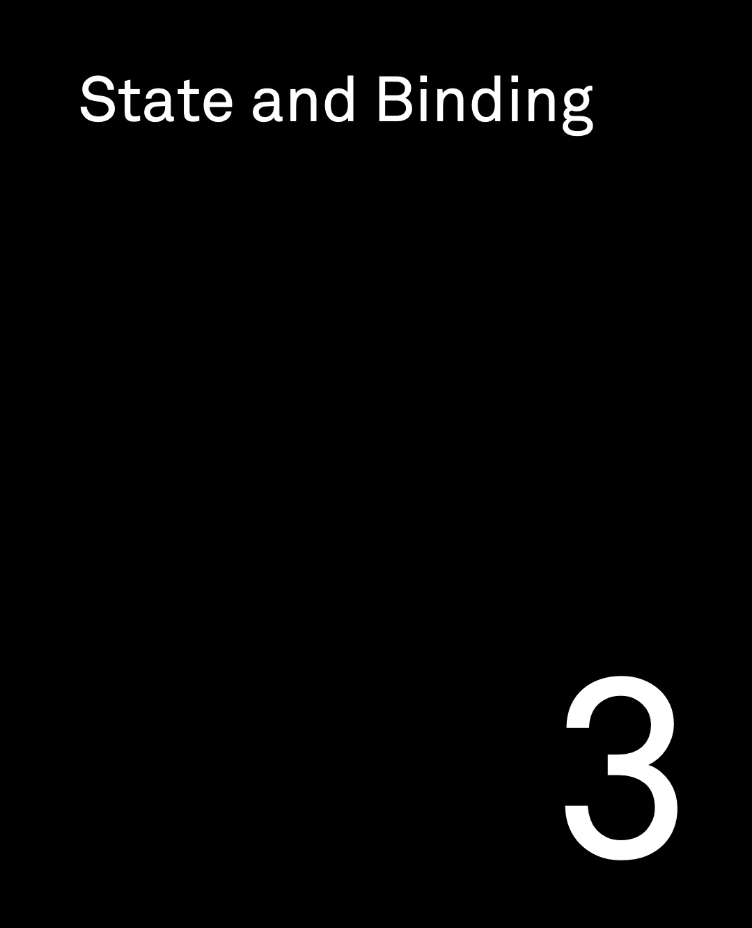 원문 22쪽: State와 Binding 장 표지