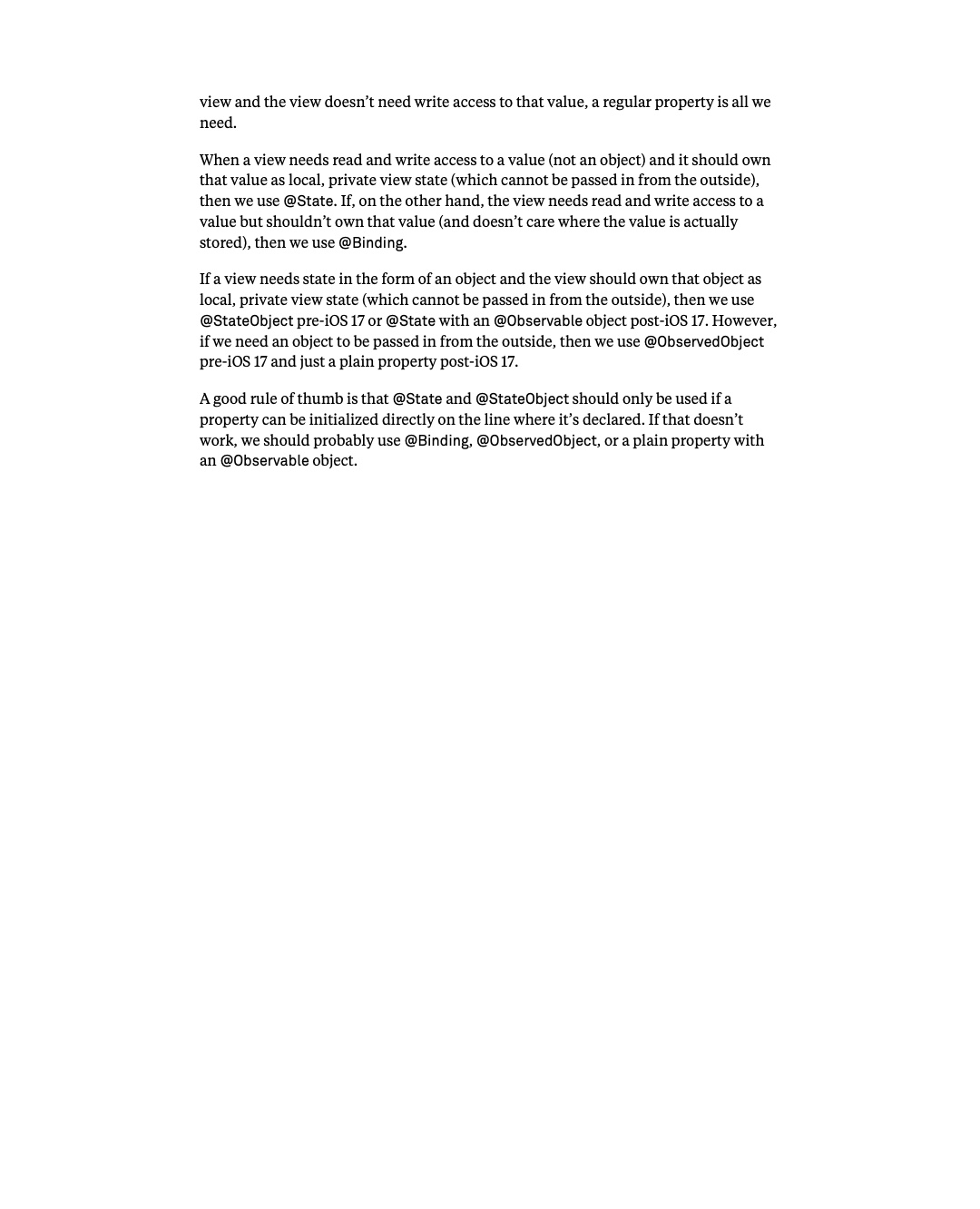 원문 55쪽: 값과 object의 ownership에 따른 property wrapper 선택
