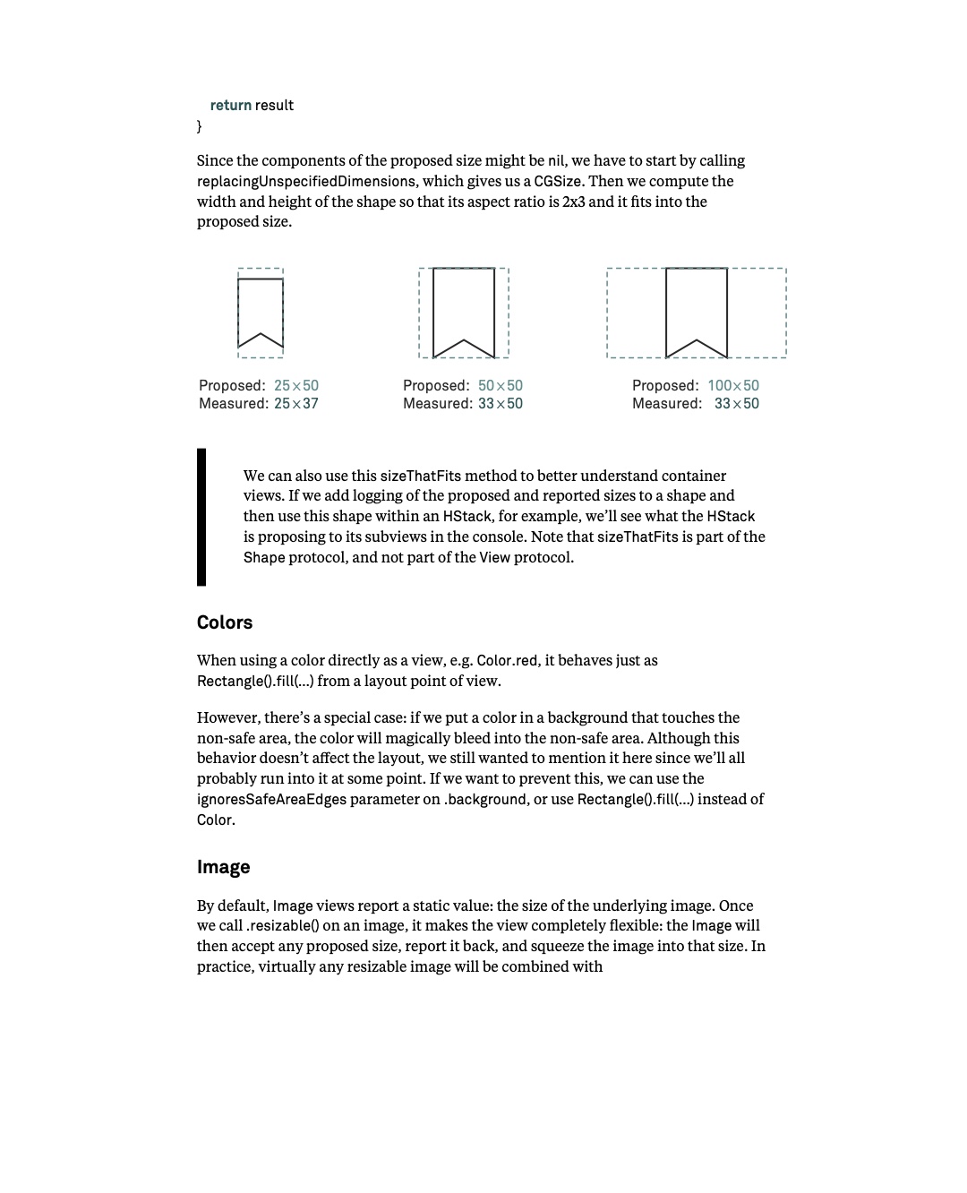 원문 63쪽: Bookmark 크기 예제와 Color, Image의 layout