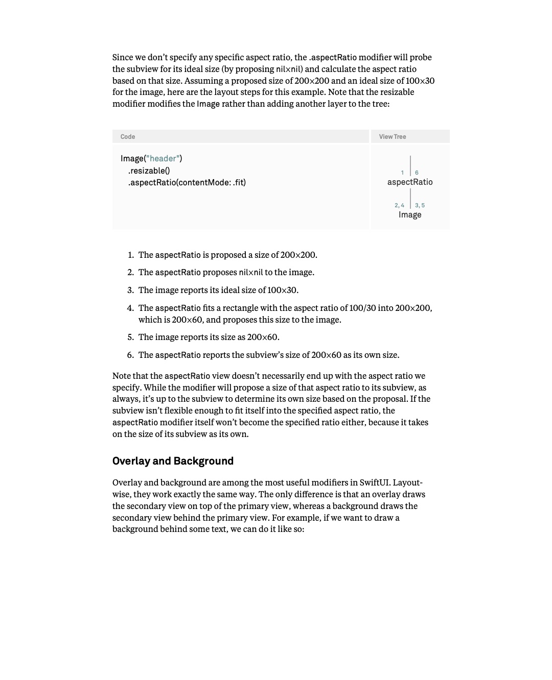 원문 70쪽: Image의 ideal size를 이용한 aspectRatio의 layout 단계