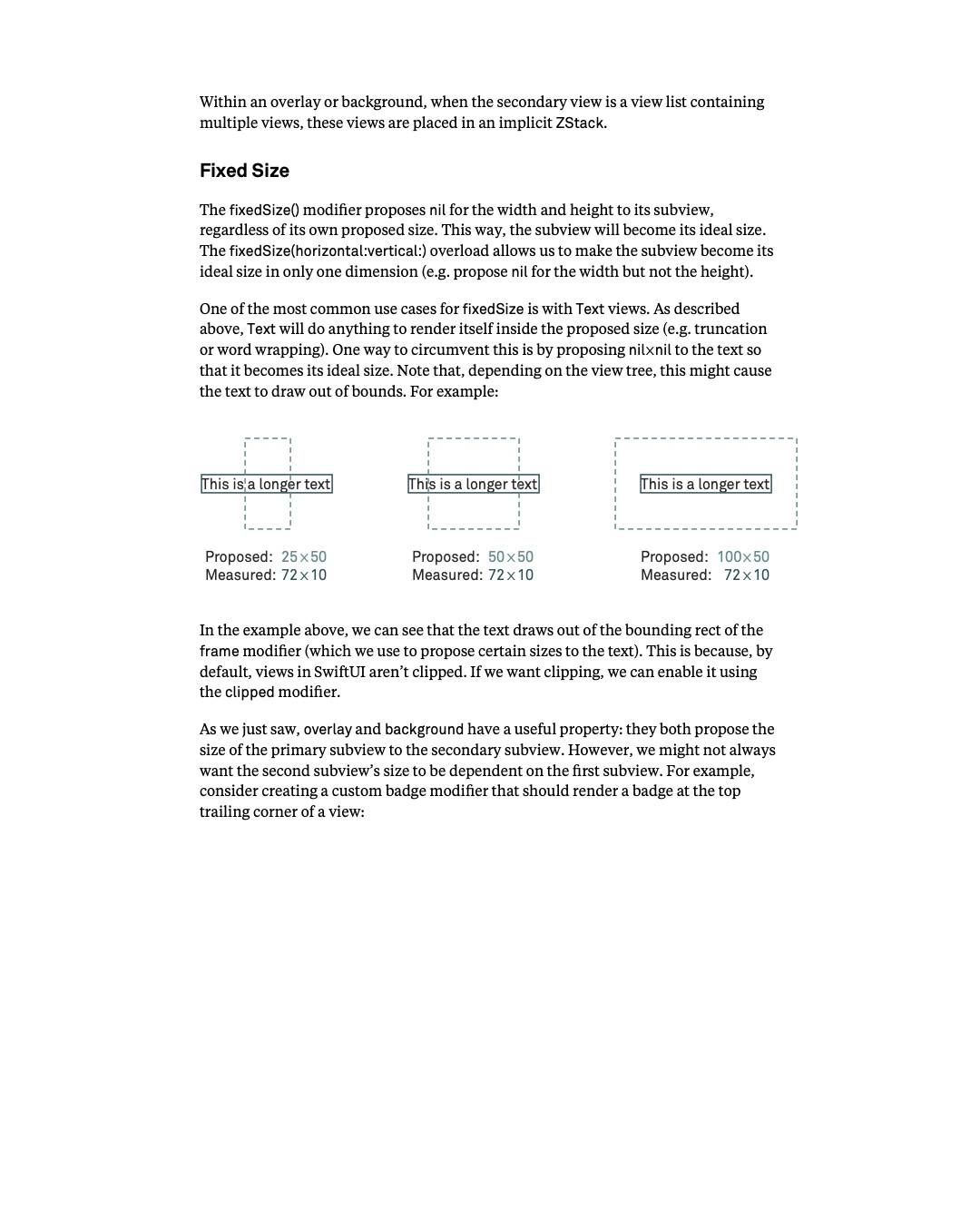 원문 72쪽: fixedSize로 인해 proposed bounds를 벗어나는 Text