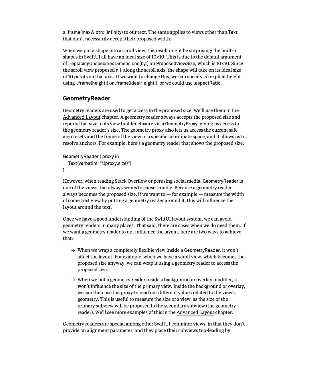 원문 78쪽: Scroll view 안의 Shape와 GeometryReader의 사용